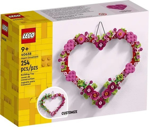 Enfeite de coração Lego Creator San Valentin 40638