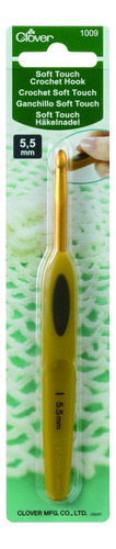 Agulha de Crochê Ergonómico Clover® Soft Touch Color 5,5 mm