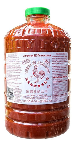 3 Pz Huy Fong Salsa Sriracha (gal 3.9kg / 8.5lb) Env.