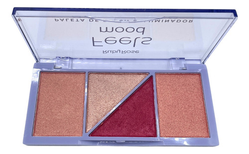 Quarteto De Blush E Iluminador Contorno Feels Mood-ruby Rose Tom Da Maquiagem Cor 2