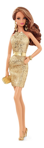 Barbie The Look, Muñeca Con Vestido Dorado