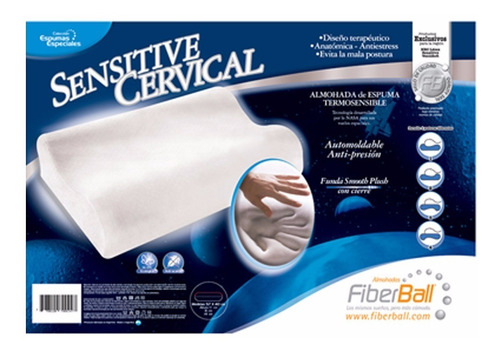 Almohada Inteligente Cervical Viscoelastica 65x45 Env Gratis