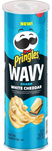 Pringles Wavy Sharp White Chedar Onduladas Nuevas Importadas