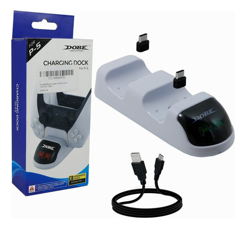 Soporte Base Cargador Doble Control Para Ps5 Tipoc Extraible