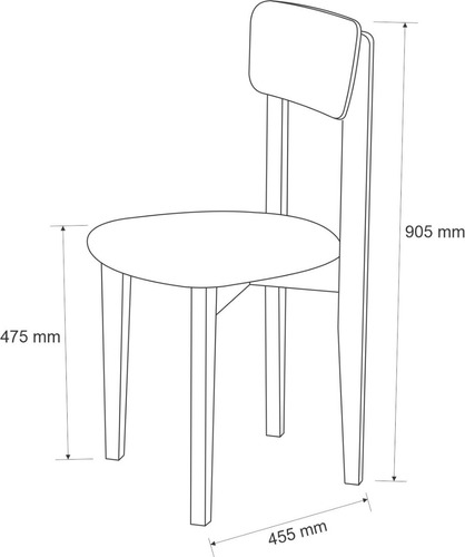 Mesa Elisa de 80 x 80 cm y 2 sillas de comedor de tela de gamuza negra, color negro/negro