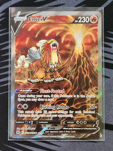 Pokemon Tcg Entei V Gg36/gg70 Full Art