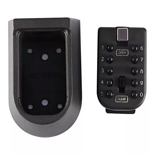 Caja de seguridad para llaves montada en la pared, combinación de 10  pulsadores digitales, caja de seguridad para interiores o exteriores,  hogar