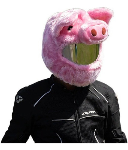 Funda Personality Para Casco Moto Pink Pig Tk Hot Style