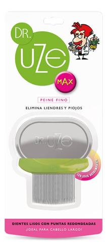 Peine Fino De Metal Dr Uze Max Para Cabello Largo