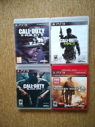 Pack 4 Call Of Duty Fisicos. Envios Gratis A Todo Chile.