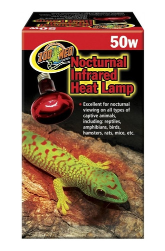 Ampolleta Infrarroja 50 Watts Reptiles Incubadora  Zoo Med