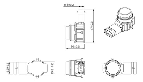 Z 4x 66209261582 9261587 66202220666 New Parking Sensor For