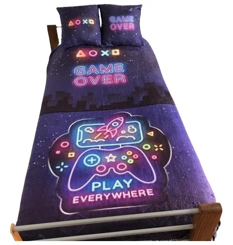 Game Over Playstation - Manta Polar Soft ( Sin Fundas )