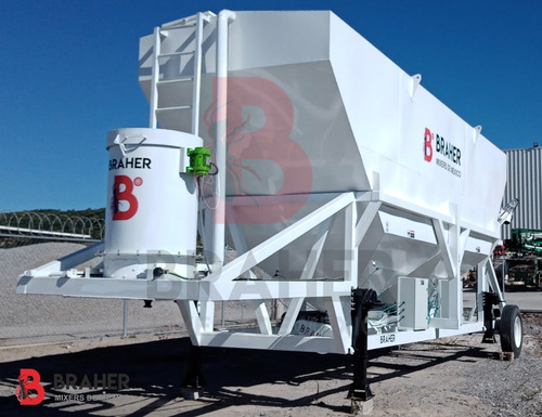 Imagen 2 de 11 de Silo Para Cemento Móvil De 45 T Con Sistema Anti Polución