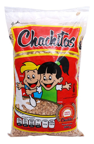 3 Pzs Chachitos Cereal De Trigo Inflado Sabor Vainilla 500gr