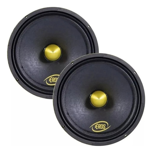 Par De Alto Falante Eros Midbass 8 Pol 400rms Medio