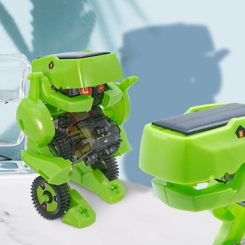 Robot Solar 4 En 1 Radox 870-262 Dinosaurio Insecto Rex Color Verde