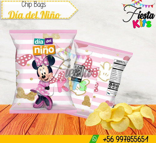 Kit Imprimible Chip Bags Dia Del Niño