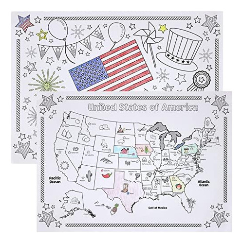 Color-your-own - Tapete Individual De Papel Desechable Rever