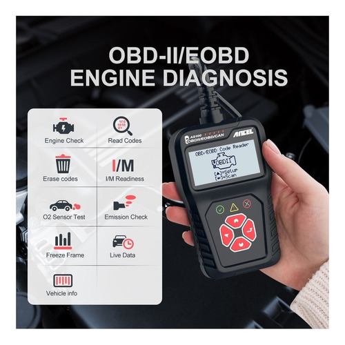 Ancel As100 Obdii Auto Scanner Check Engine Di Tool
