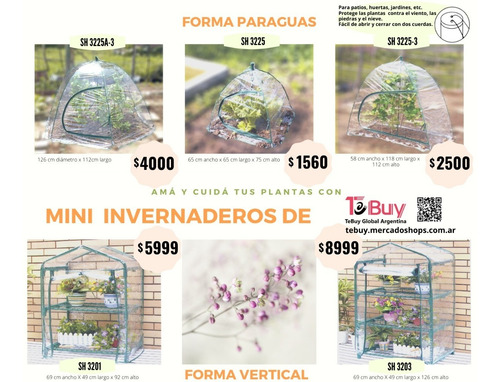 Mini Invernaderos Ideal Para Balcon Y Terraza- Sh3203