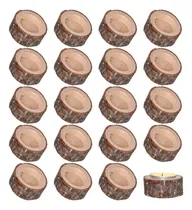 Comprar Portavelas De Madera Para Velas De Te: 20 Piezas De Velas De
