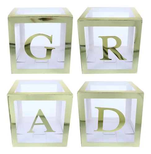 Caja De Globos Con Letras Para La Temporada De Graduación, 4