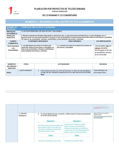 Planeación Por Proyectos Telesecundaria 2 (Reacondicionado)