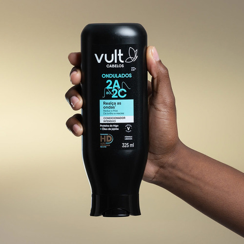 Kit Shampoo Condicionador E Creme Ondulados 2a 2b 2c Vult
