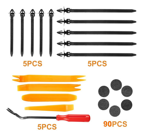 Kit De Grampos Automotivos Staples 925 Peças Com 26 Modelos
