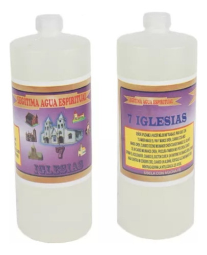 Aguas Espirituales 1 Ltr, Las 7 Iglesias + Regalo