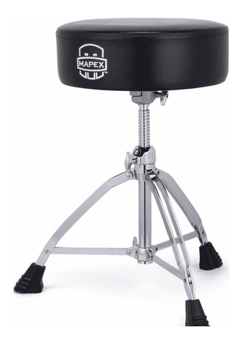 Banqueta De Bateria Mapex T850 Altura Regulable Rosca Cuo Color Negro