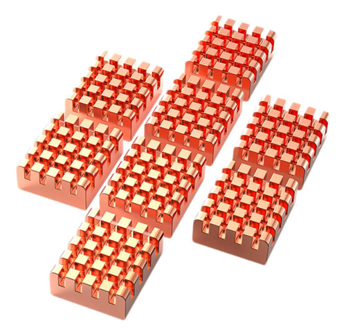 Kit De Dissipador De Calor De Cobre Com 8 Peças, Com Fita