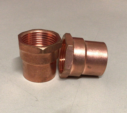 Conector Rosca Cobre 3/4 Color Cobre Rosa
