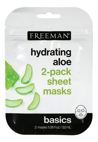 Mascarilla Freeman Hidratante Aloe 2 Pack