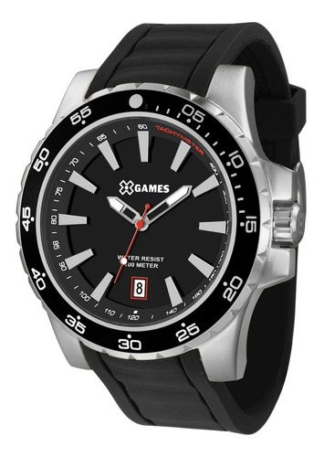 Relógio X-games Masculino Xmsp1015 P1px Preto Aço