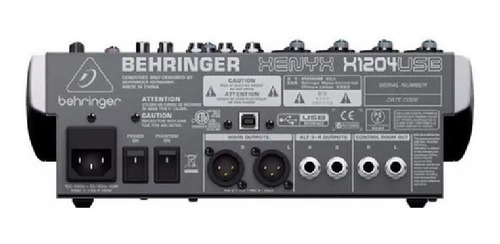Behringer Mixer Mezcladora Input 12 Xenyx X1204 Usb