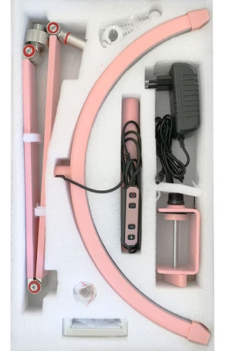Luminária Led Ring Light Meia Lua Extensão Cilios Estética