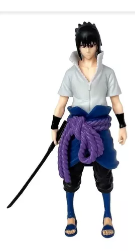 Boneco Naruto Shippudem Sasuke Uchiha Clássico Colecionável