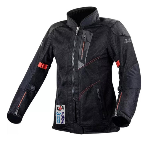 Jm Campera Moto Cordura Mujer Ls2 Alba Verano Protecciones