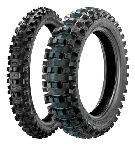 Jogo Pneus Moto Borilli 7 Days Enduro 90/90-21 + 110/100-18