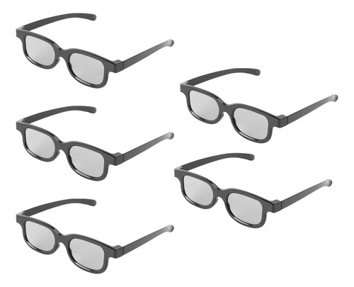 5 Pares De Gafas 3d Con Lentes Polarizadas Circulares Pasiva