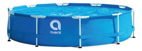 Piscina Alberca Redonda 3m Estructural Capacidad 4668 Litros Color Azul Liso