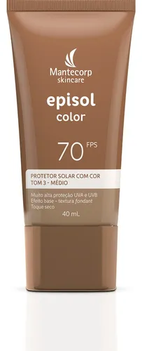 Mantecorp Protetor Solar Facial Episol Fps 70 Tom 3 Médio