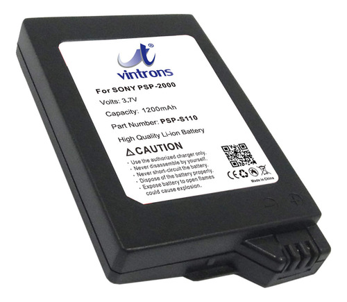 Batería De Repuesto Para Sony Psp-3004 Vintrons Psp-s110