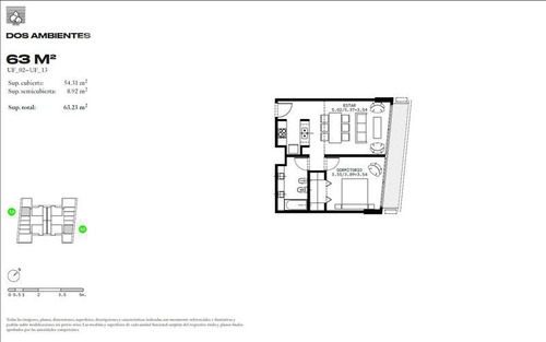 Departamento 2 Ambientes A Estrenar En Vicente López - Domus Parque
