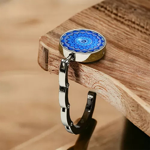 Suporte Bolsa Gancho Dobrável Metal Portátil Mesa Estilo 4un
