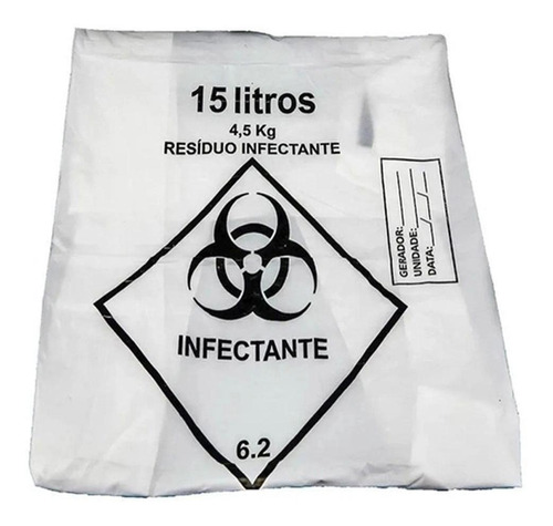 Saco De Lixo Hospitalar Infectante 15l C/100 Embalac