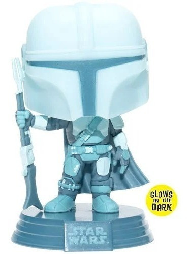 Mandalorian 345 Funko Pop Holograma Exclusivo Ee Glow Dark