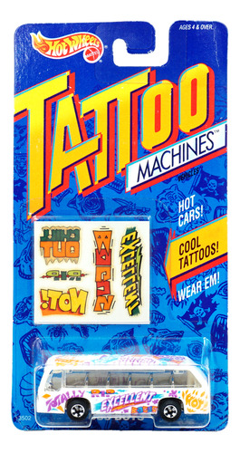 Hot Wheels Tattoo Machines Bus Boys 3502